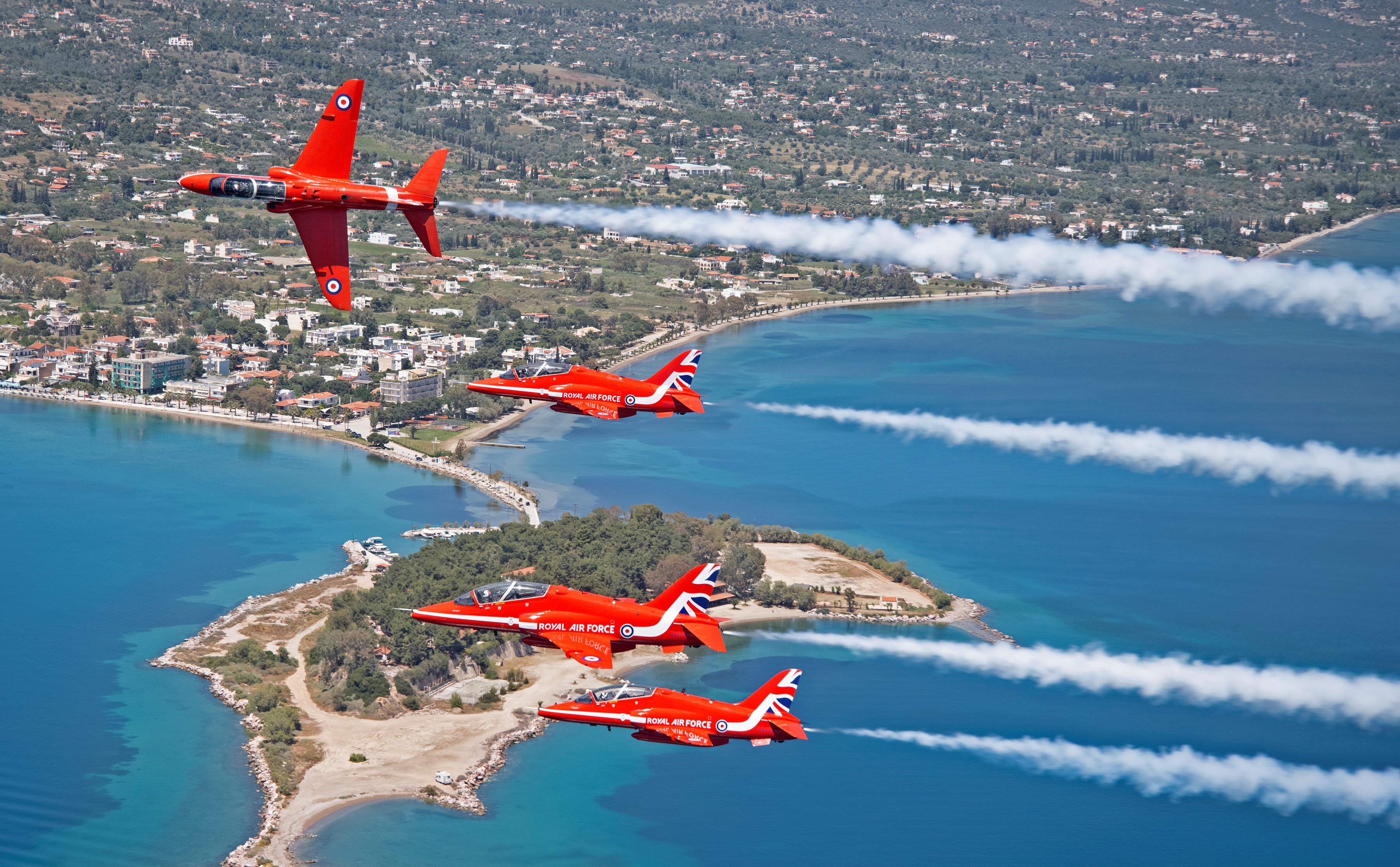 In 2021, the Red Arrows' display featured a combination of new moves and classic shapes.